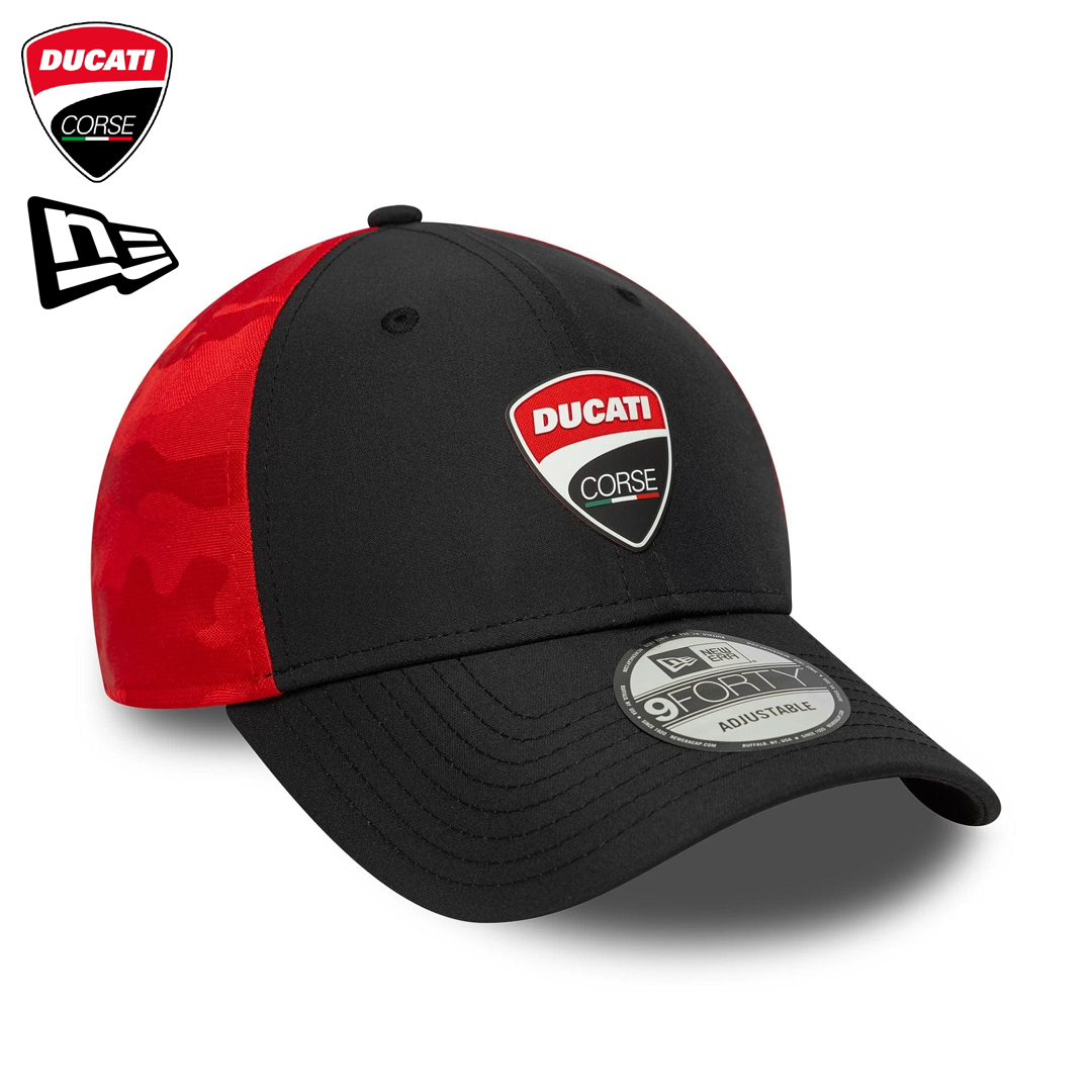 60684746_ducati_corse_logo_9forty_cap_keps_motogp_roadracing_official_merch_westcoast_motorsport_front_right