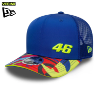 60684908_valentino_rossi_9seventy_vr46_fw_ss_cap_keps_truckerkeps_trucker_new_era_motogp_yamaha_racing_official_merch_westcoast_motorsport_front_left