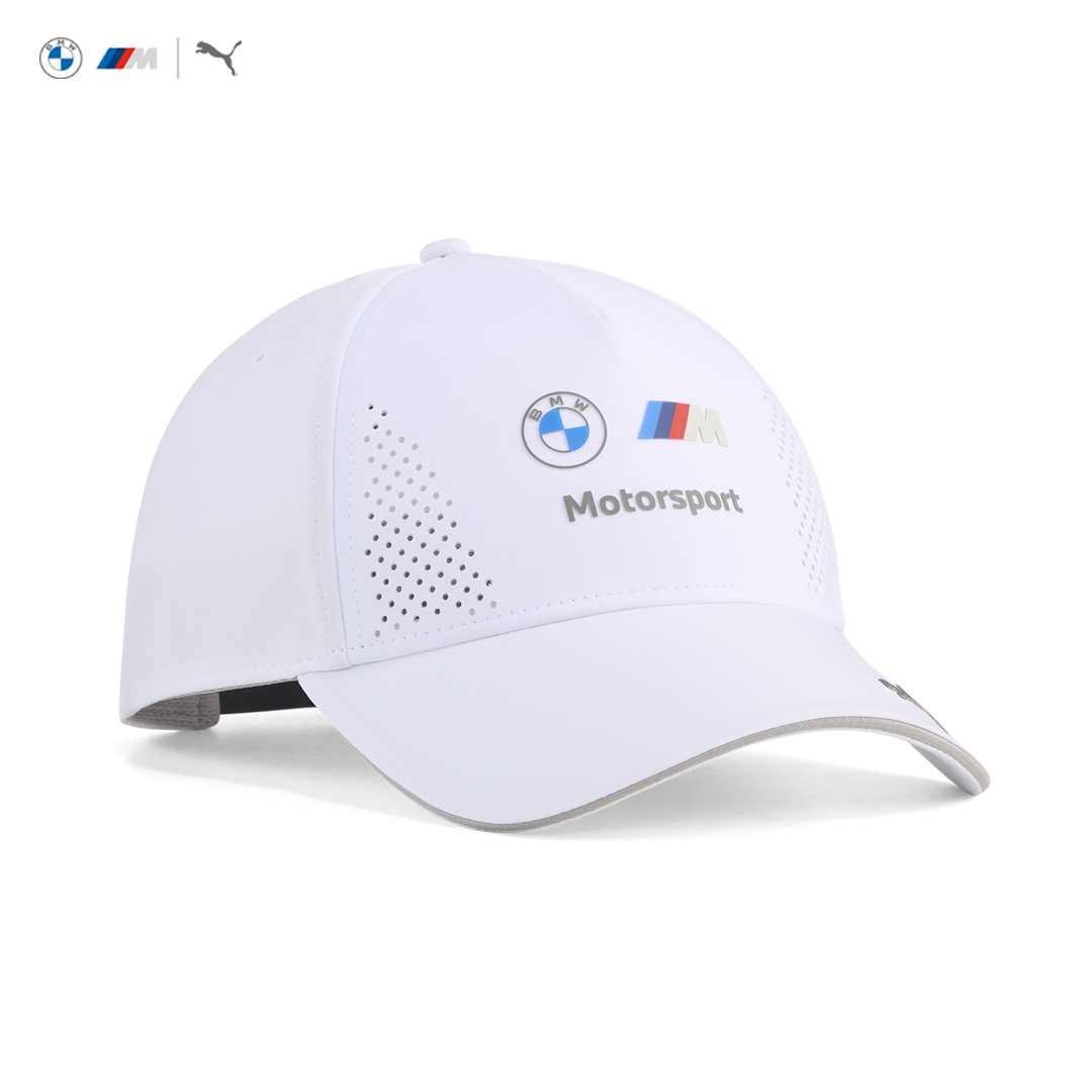 701239129002_bmw_motorsport_replica_cap_keps_m-sport_official_merch_puma_stichd_fuelforfans_westcoast_motorsport_white_vit_front