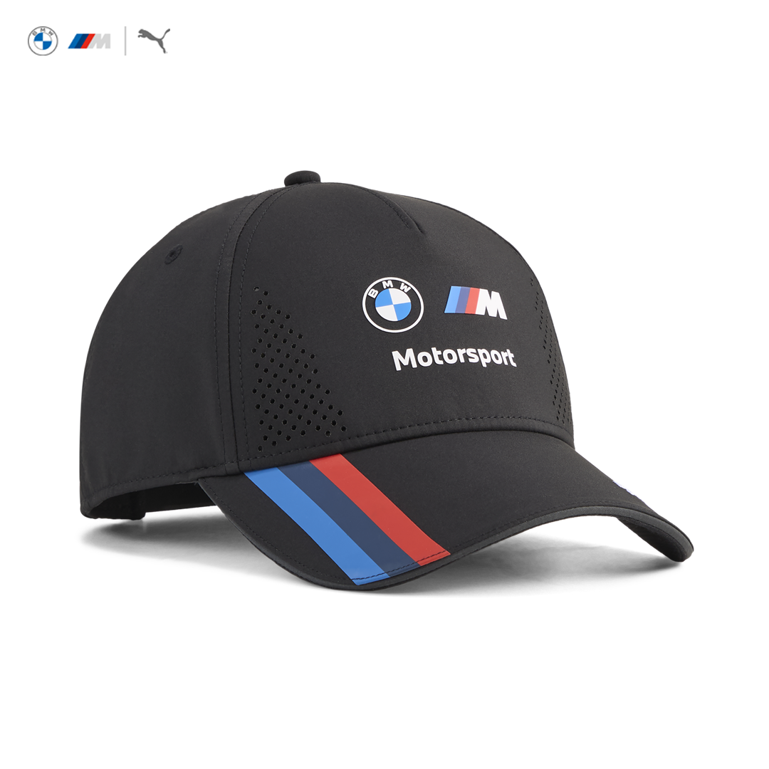 701239129003_bmw_motorsport_replica_cap_aop_keps_m-sport_official_merch_puma_stichd_fuelforfans_westcoast_motorsport_black_svart_front