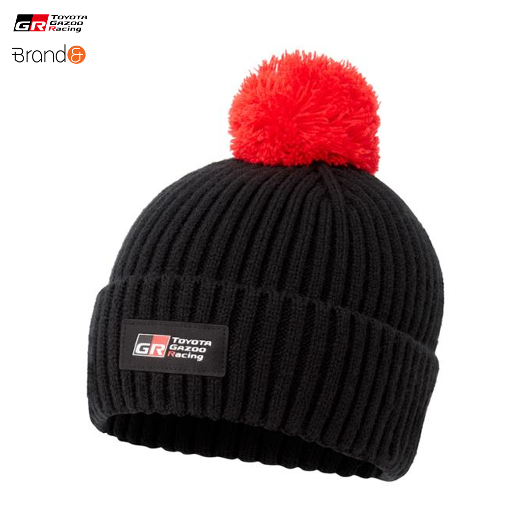 Toyota Gazoo Racing Red Bobble Beanie Mössa