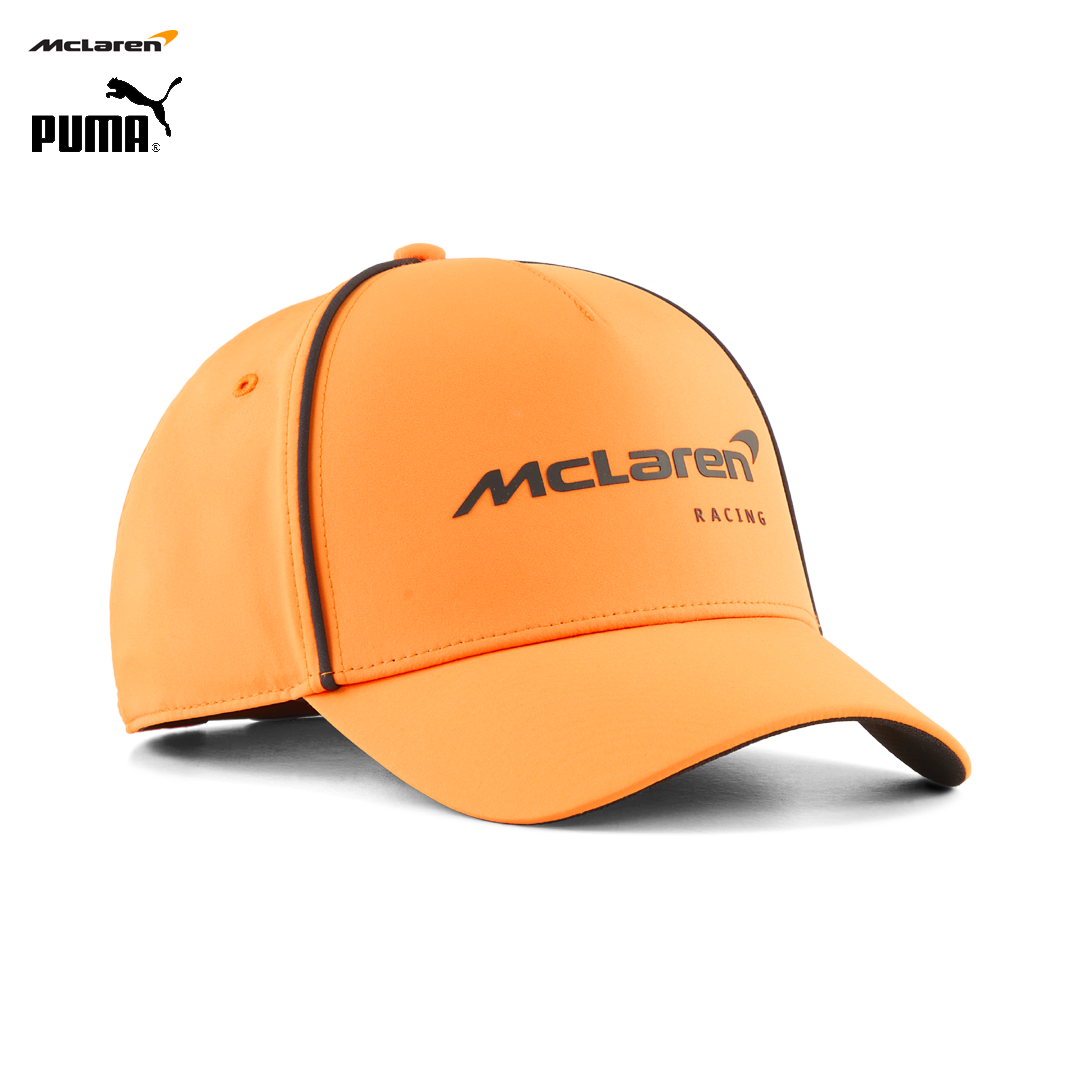 701241140_mclaren_racing_f1_team_fw_bb_cap_keps_official_merch_puma_f1store_fuelforfans_formel1_formula1_westcoast_motorsport_papaya_front