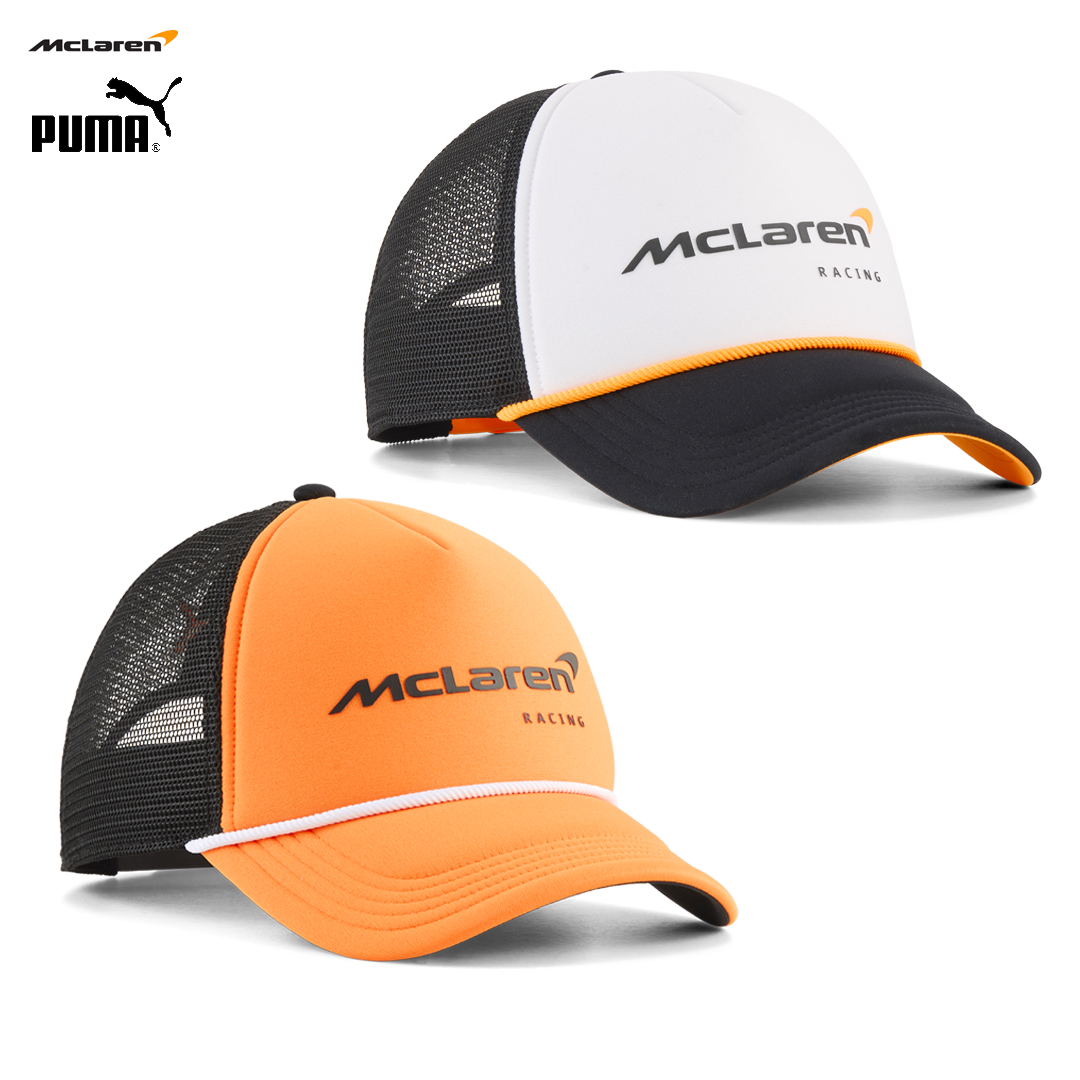 701241141_mclaren_racing_f1_team_trucker_cap_truckerkeps_official_merch_puma_f1store_fuelforfans_formel1_formula1_westcoast_motorsport_black_white_papaya