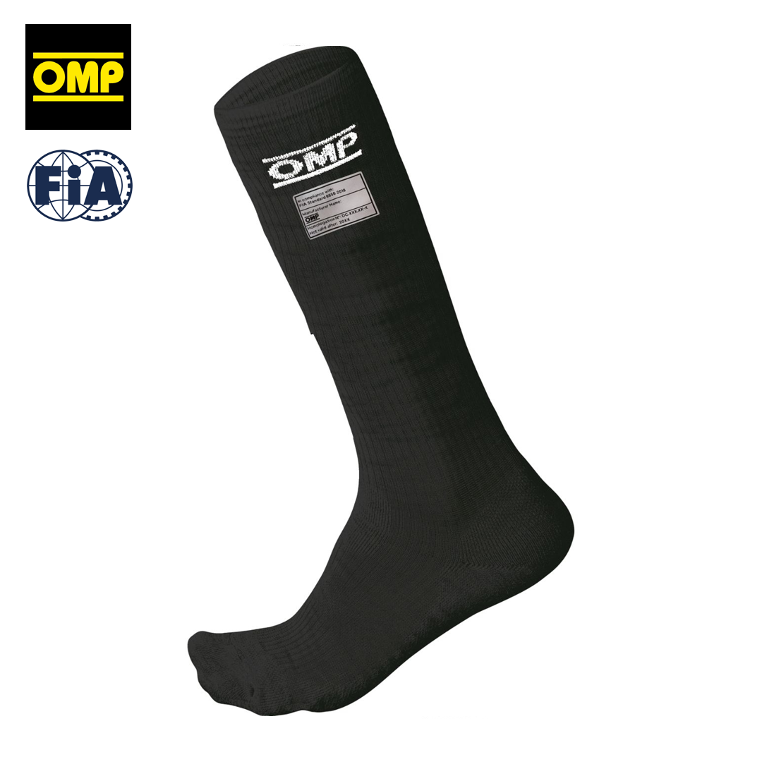 8OMPIAA766071_omp_one_compression_socks_fia_approved_kompressionsstrumpor_sockar_strumpor_racing_driver_race_wear_utrustning_westcoast_motorsport_svart_black
