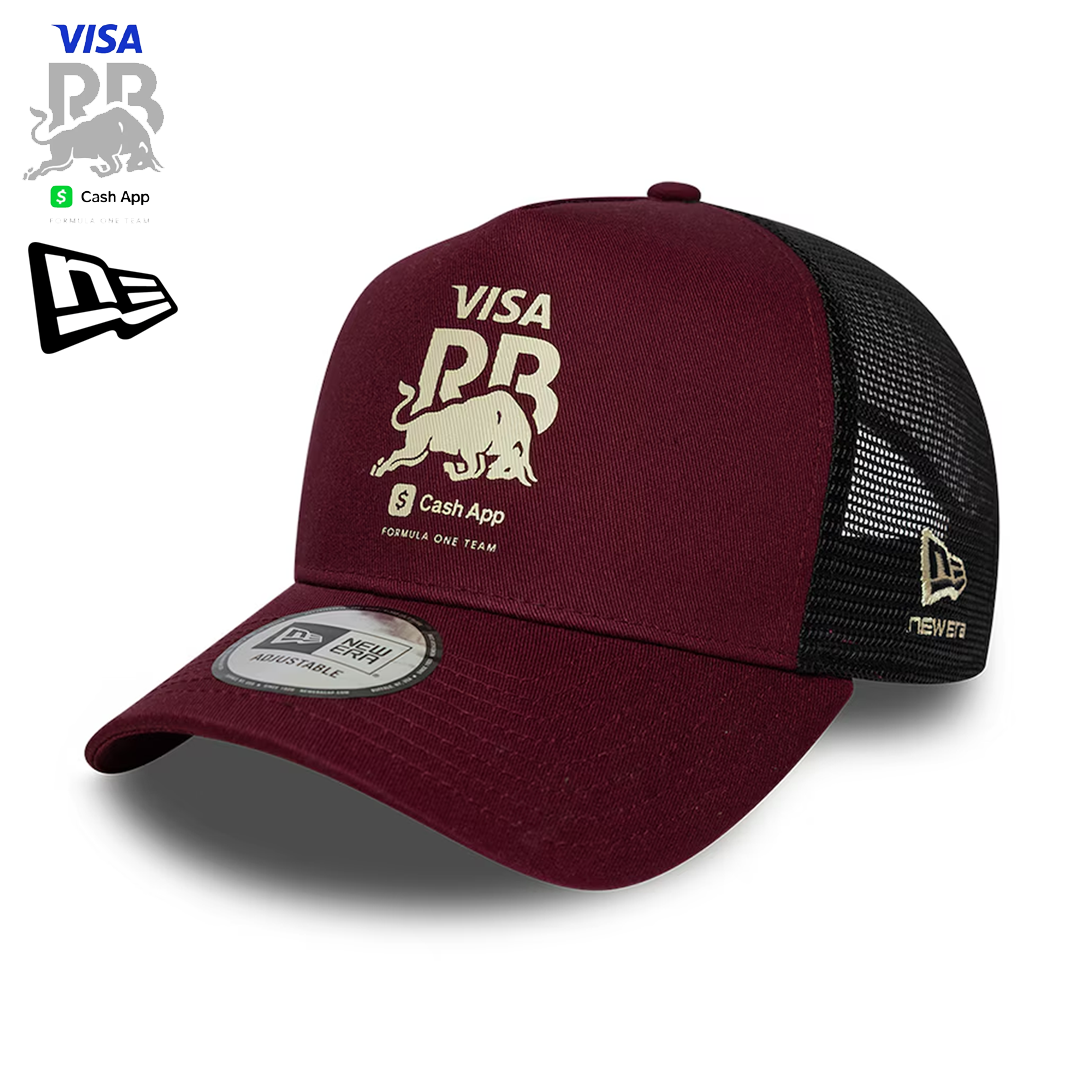 60897758_visa_cash_app_racing_bulls_new_era_seasonal_trucker_cap_burgundy_red_official_merch_f1_store_redbullshop_westcoast_motorsport_left