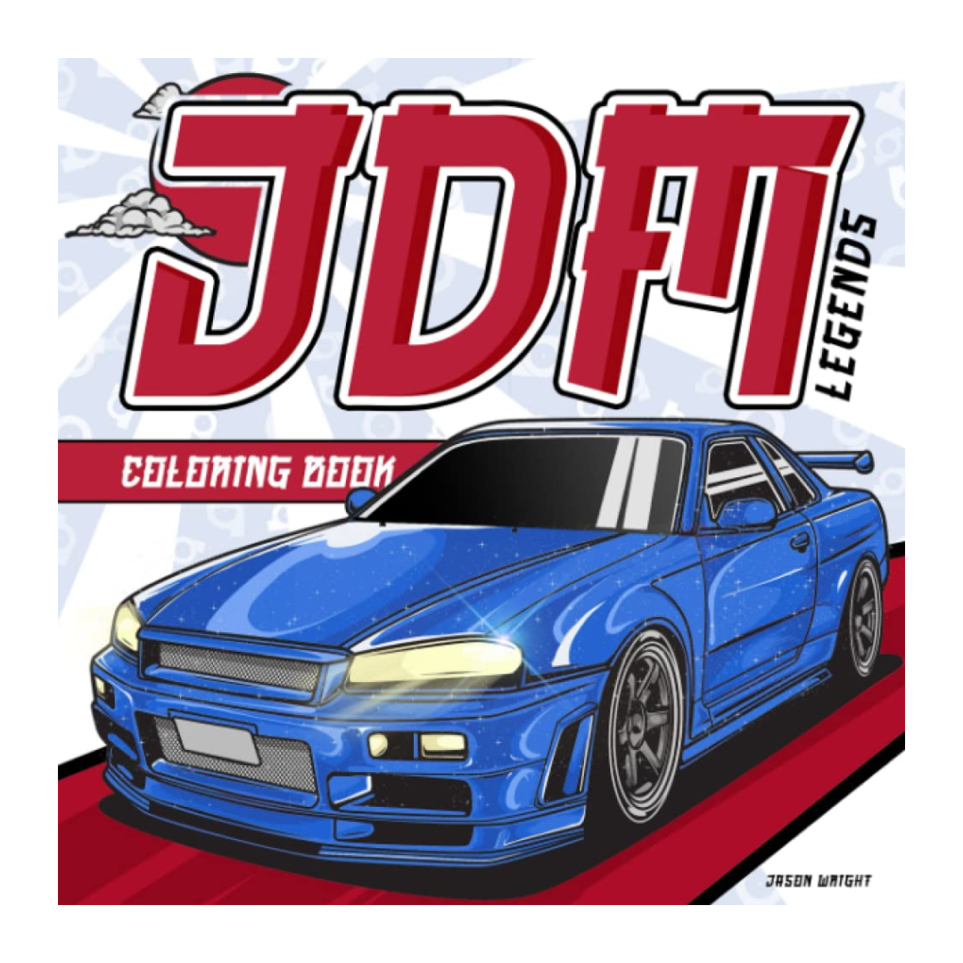 jdm_legends_coloring_book_bok_paint_cars_bilar_japan_skyline_supra_terapi_front_framsida_rita