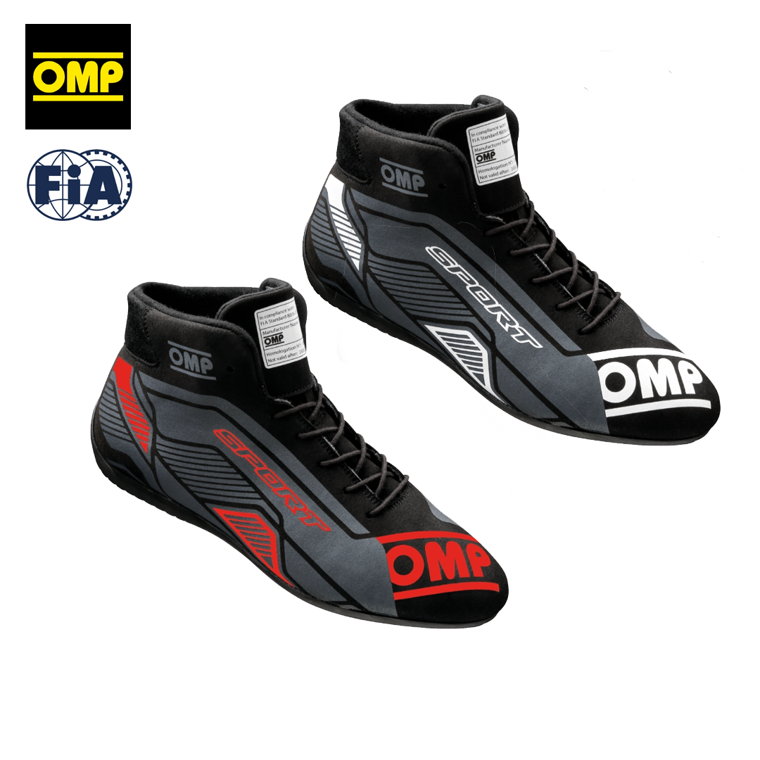 omp_sport_fia_approved_racing_shoes_racingskor_drivers_gear_rally_racing_drifting_skor_sfi_westcoast_motorsport_grey_gray_red